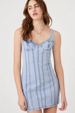 Bustier Denim Mini Dress