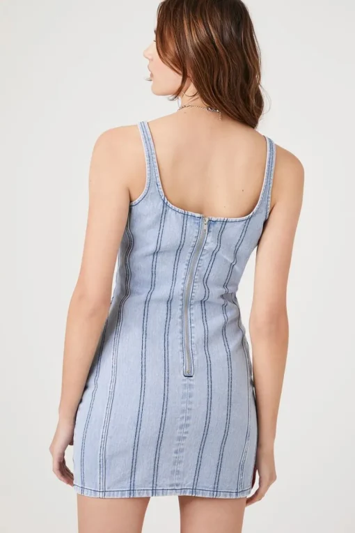 Bustier Denim Mini Dress