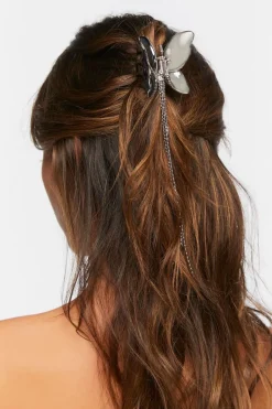 Butterfly Chain Claw Hair Clip
