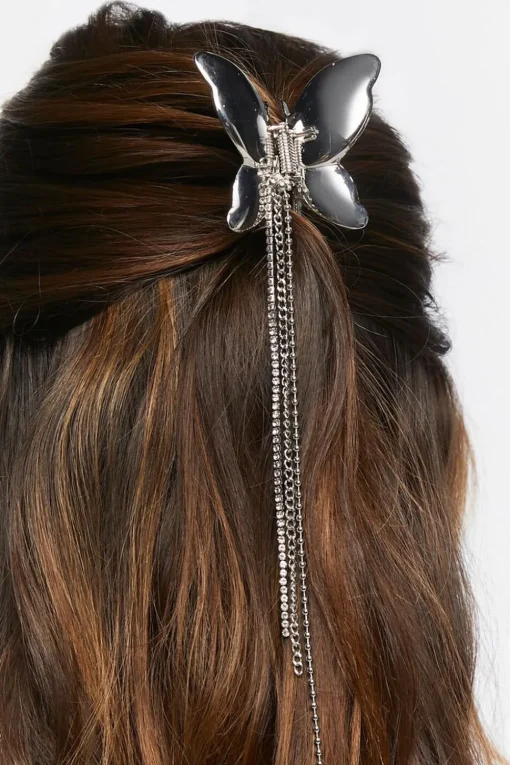Butterfly Chain Claw Hair Clip