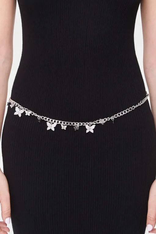 Butterfly Charm Chain Hip Belt