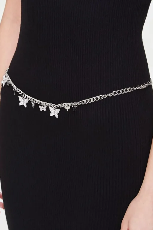 Butterfly Charm Chain Hip Belt