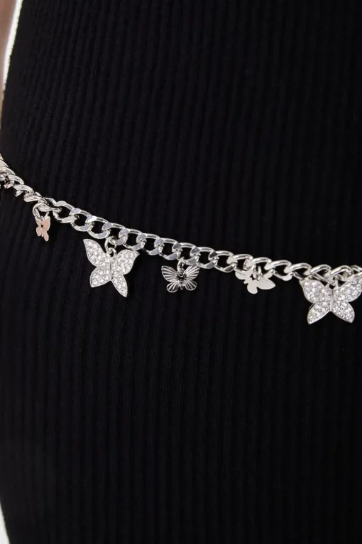 Butterfly Charm Chain Hip Belt
