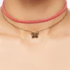 Butterfly Charm Necklace Set