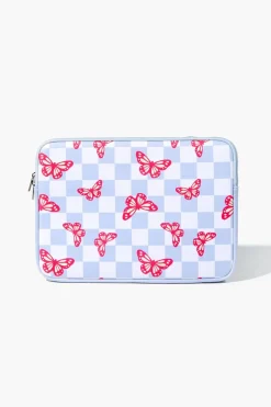 Butterfly Checkered Tablet Case