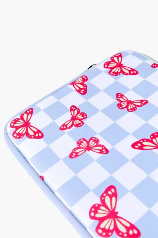 Butterfly Checkered Tablet Case