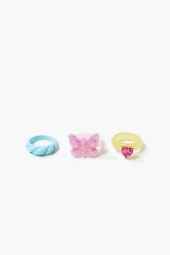 Butterfly Cocktail Ring Set