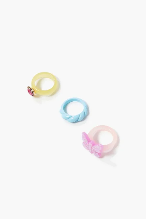 Butterfly Cocktail Ring Set