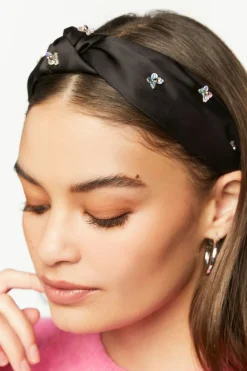 Butterfly Embellished Knotted Headband