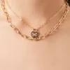 Butterfly Heart Pendant Necklace Set