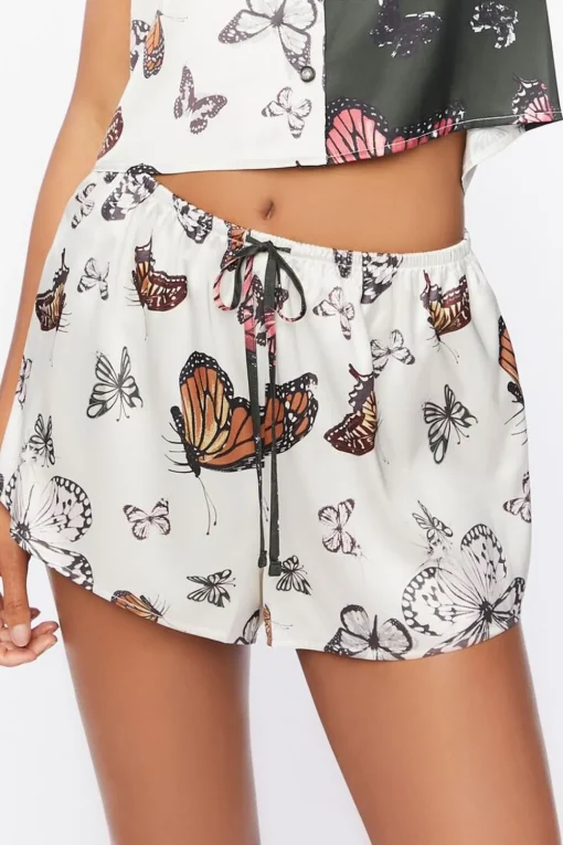 Butterfly Pajama Shirt & Shorts Set