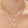 Butterfly Pendant Layered Necklace