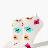 Butterfly Print Ankle Socks