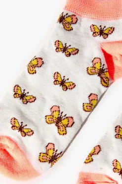 Butterfly Print Ankle Socks