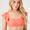 Butterfly-Sleeve Bikini Top