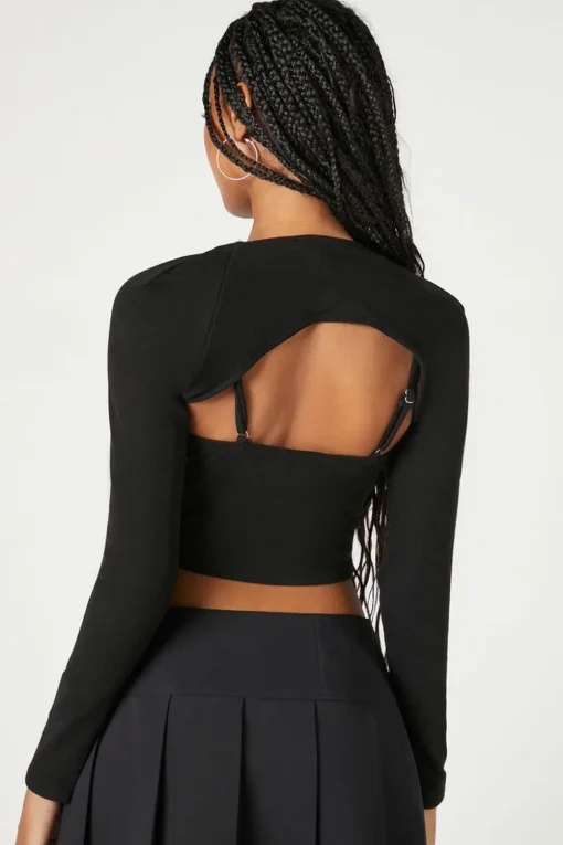 Button-Front Cami & Shrug Set