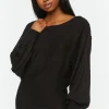 Button-Trim Sweater Dress
