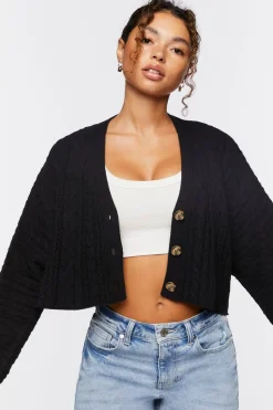 Cable Knit Cardigan Sweater