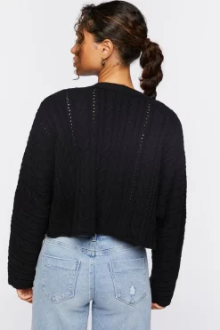 Cable Knit Cardigan Sweater