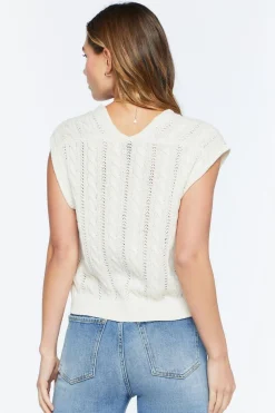 Cable Knit Sleeveless Top