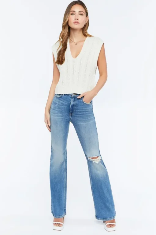 Cable Knit Sleeveless Top