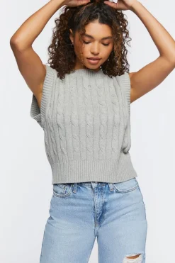 Cable Knit Sweater Vest