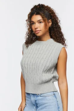 Cable Knit Sweater Vest