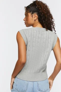 Cable Knit Sweater Vest