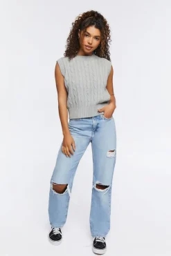 Cable Knit Sweater Vest