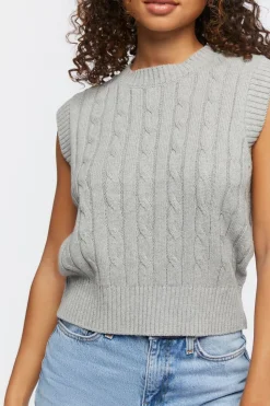 Cable Knit Sweater Vest