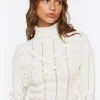 Cable Knit Turtleneck Sweater