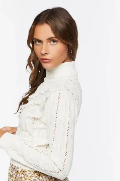 Cable Knit Turtleneck Sweater
