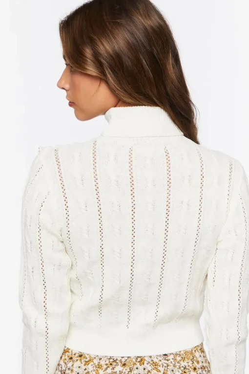 Cable Knit Turtleneck Sweater