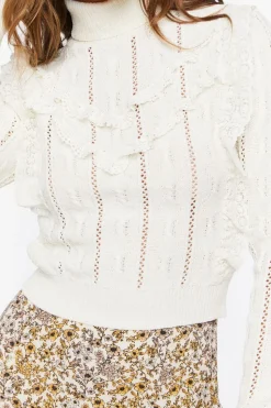 Cable Knit Turtleneck Sweater