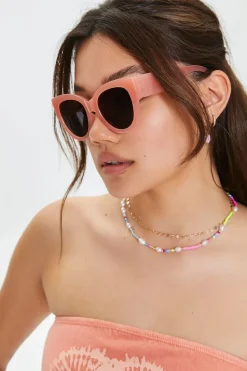 Cat-Eye Frame Sunglasses