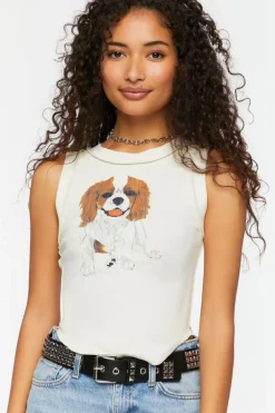 Cavalier Dog Graphic Tank Top