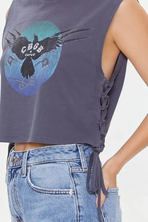 Cbgb & Omfug Graphic Muscle Tee