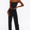 Chain Cutout Low-Rise Pants