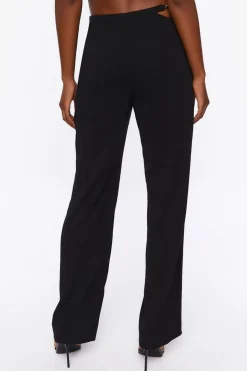 Chain Cutout Low-Rise Pants