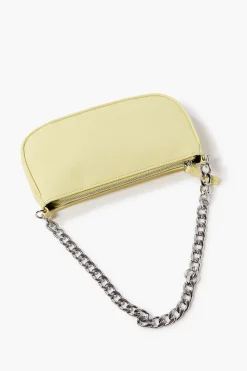 Chain Faux Leather Shoulder Bag