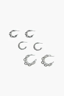 Chain Hoop Earring Set