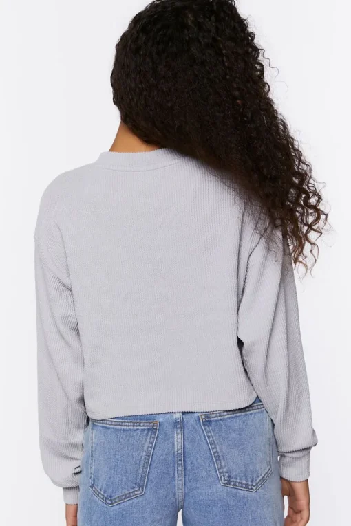 Chain Lace-Up Eyelet Crop Top