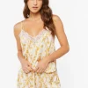 Chain Print Lace-Trim Cami & Shorts Set