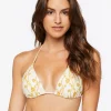 Chain Print Triangle Bikini Top