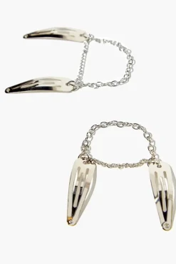 Chain Snap Hair Clip Set