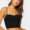 Chain-Strap Bustier Cami