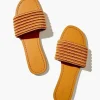 Channel-Stitch Flap Sandals