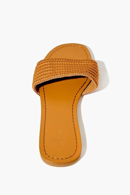 Channel-Stitch Flap Sandals
