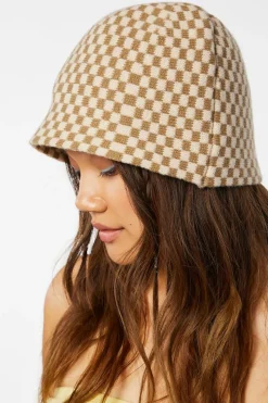 Checkered Bucket Hat
