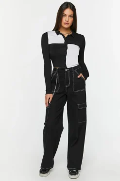 Checkered Cropped Shirt